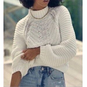 Free People Sweetheart Cable Sweater